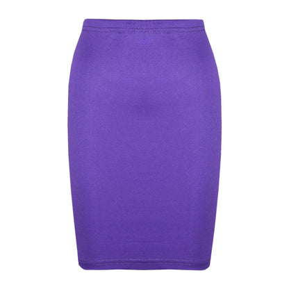 Kids Girls Plain Pencil Skirt Trendy Summer Clothing Sets Age 5-13 Years