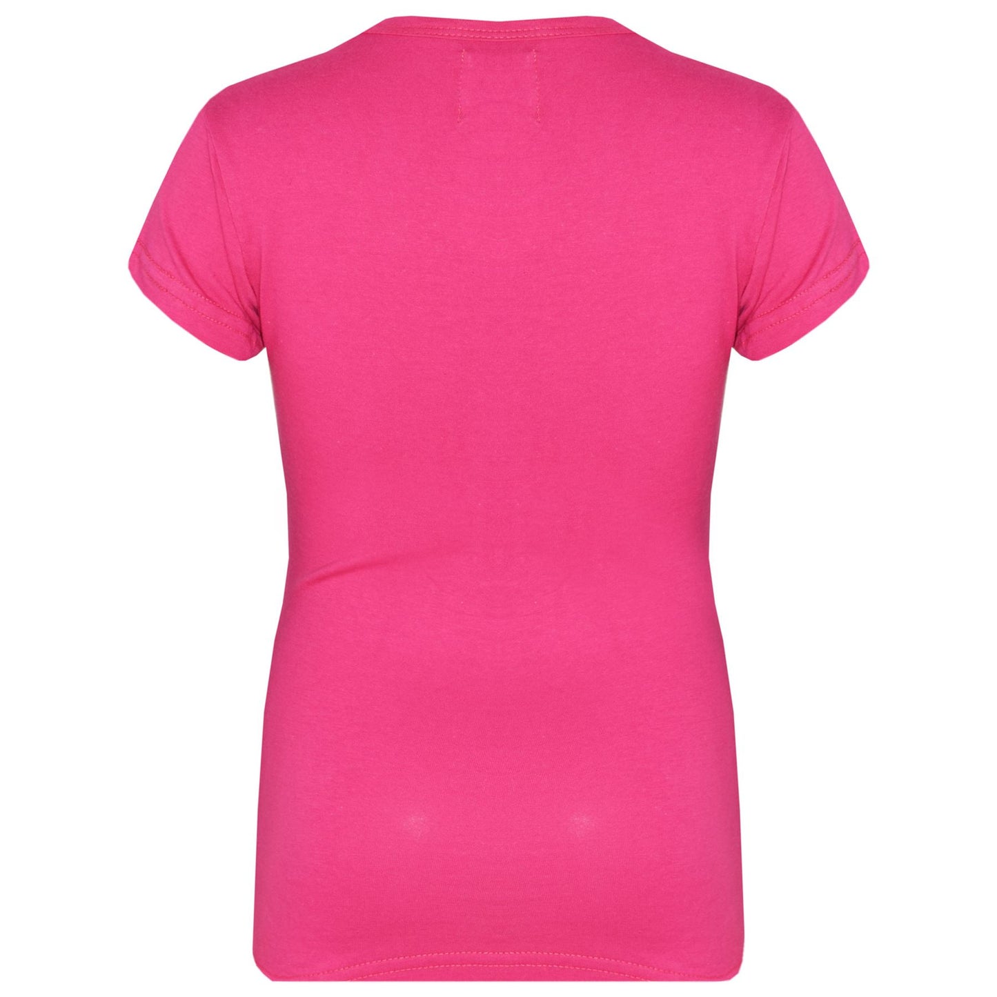 Kids Girls T Shirts Cotton Plain School T-Shirt Top New Age 2-13 Yr - A2Z 4 Kids