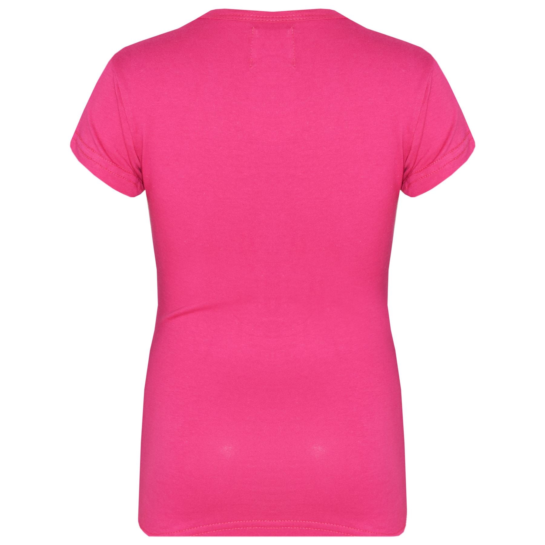 Kids Girls T Shirts Cotton Plain School T-Shirt Top New Age 2-13 Yr - A2Z 4 Kids