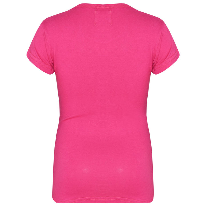 Kids Girls T Shirts Cotton Plain School T-Shirt Top New Age 2-13 Yr - A2Z 4 Kids