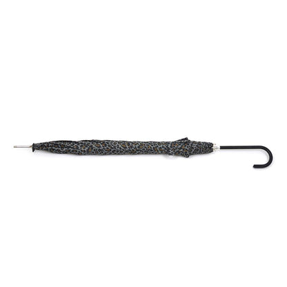 A2Z Ladies Leopard Walking Umbrella Soft Crook Handle Women Brolly 58cm Canopy