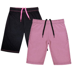 Kids Girls 100% Cotton Shorts Casual Chino Shorts Knee Length Summer Lightweight