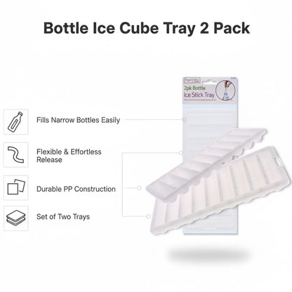 Ice Stick Tray Narrow Ice Cube 2 Pack Bottle Flexible PP Ice Stick Maker Mould
