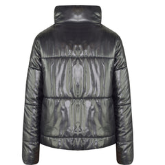 Girls Jacket Kids Wetlook Cropped Padded Quilted Puffer Bubble Jackets Coat 5-13