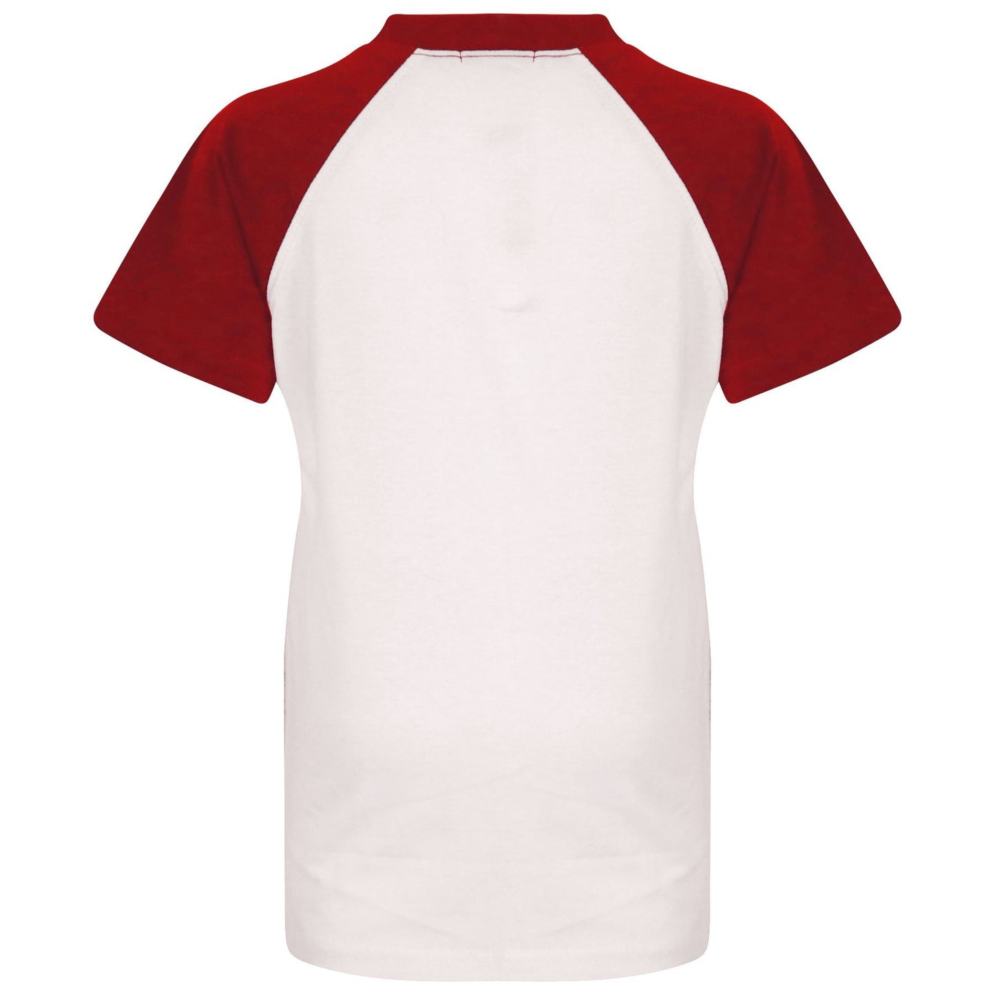 A2Z 4 Kids Raglan Style T Shirt Colour Contrast Top Short Sleeve Red Super Soft Comfy Loungewear Dress Up Gifts for Children Girls & Boys Age 5-13 Years - A2Z 4 Kids