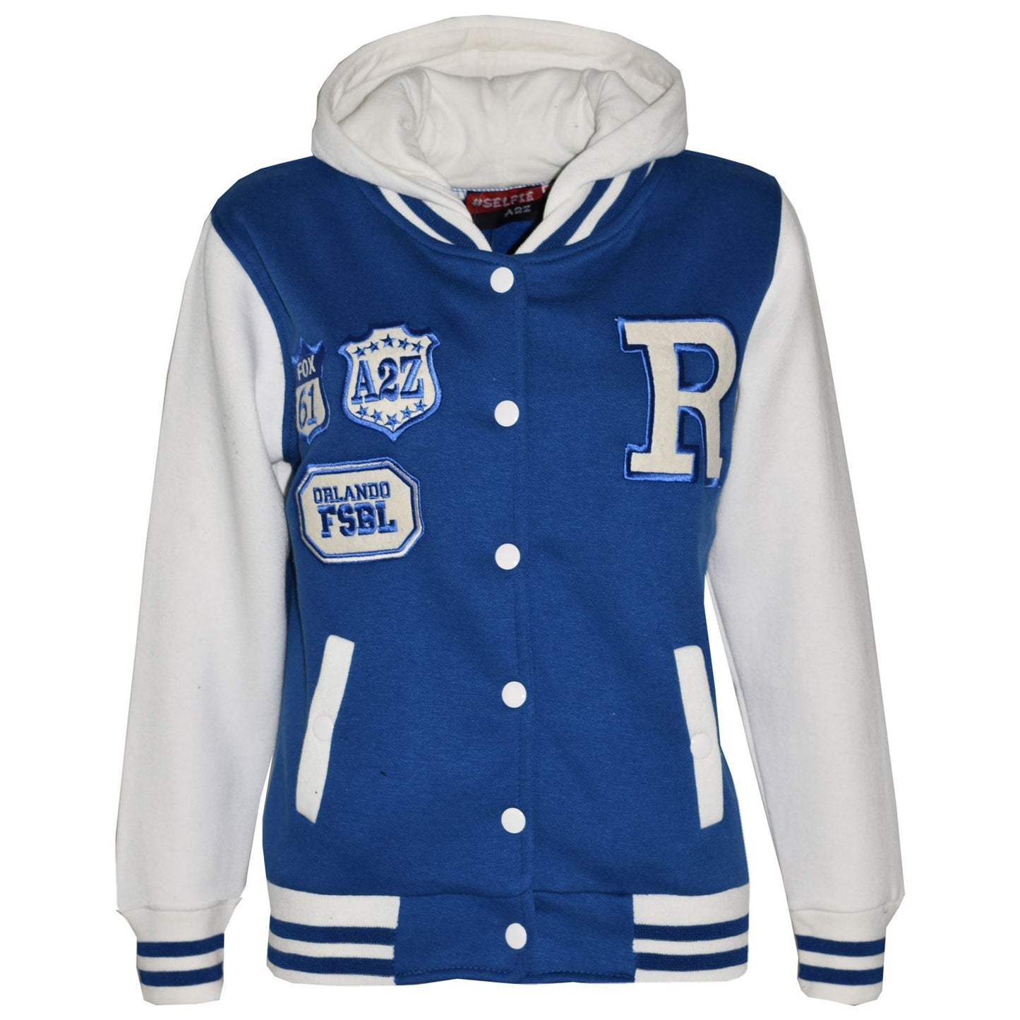 Kids Baseball Tracksuit Hooded Jacket With Joggers R Fashion FOX Varsity Style