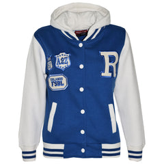 Kids Baseball Tracksuit Hooded Jacket With Joggers R Fashion FOX Varsity Style