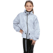 A2Z 4 Kids Windbreaker Shower Proof Windproof White Jacket Stylish Lightweight Casual Coat Girls Cagoule Rain Mac Raincoats Age 5-13 Years - A2Z 4 Kids