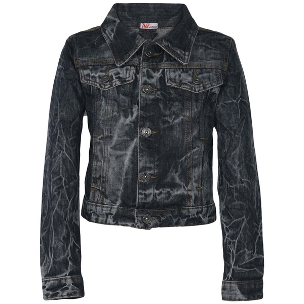 A2Z 4 Kids Girls Denim Jackets Tie Dye Faded Jeans Fashion�Coat�5-13�Years