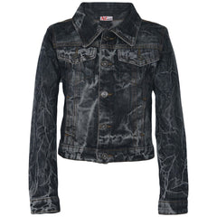 A2Z 4 Kids Girls Denim Jackets Tie Dye Faded Jeans Fashion�Coat�5-13�Years