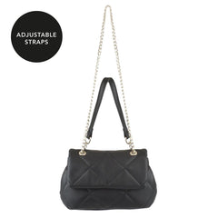 Womens Quilted Crossbody Bag Lightweight Stylish Fashionable Ladies Shoulder Bag