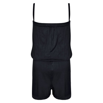 Girls Jumpsuit Kids Plain Color Trendy Playsuit All In One Jumpsuits 5-13 Years