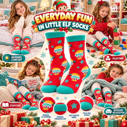 Kids Boys Girls Cotton Rich Christmas Socks Xmas Festive Soft Winter Socks