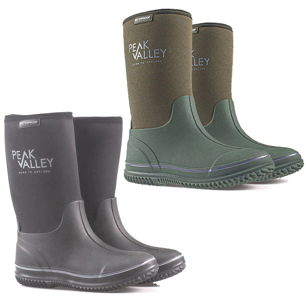 A2Z Mens Wellington Boots Waterproof Footwear Wellies Anti-Skid Rubber Snow Boot