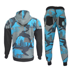 Kids Tracksuit Boys HNL Camouflage Hoodie & Botom Jog Suit Joggers Age 7-13 Year