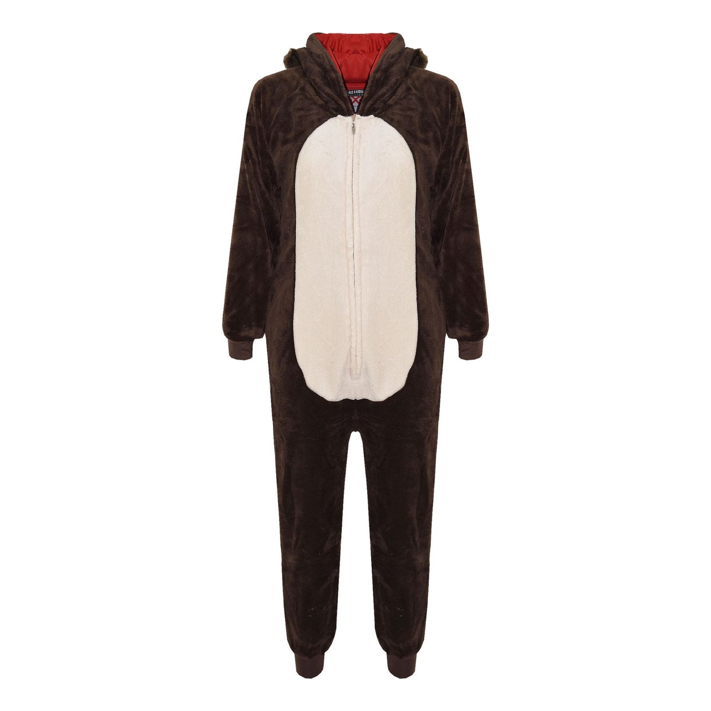 Kids Girls Boys A2Z Onesie One Piece Soft Fluffy Wolf All In One Costume 5-13 Yr