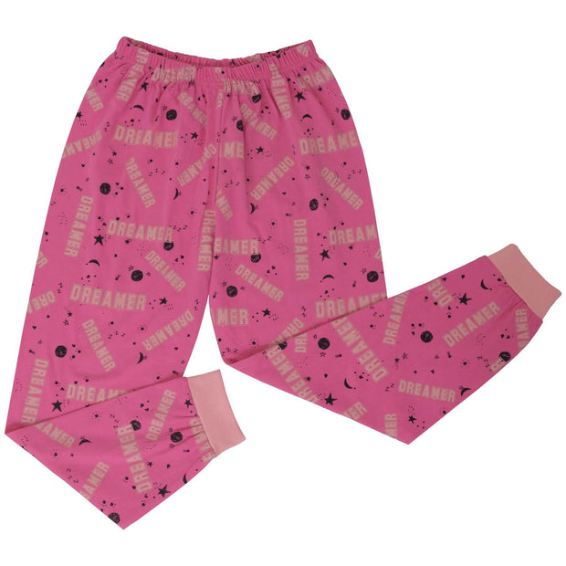 A2Z 4 Kids Girls Pyjamas Children PJs 2 Piece Set Panda Animal Dreamer Print Pink Lounge Suit for Children Top Bottom Pyjamas Loungewear Gifts Age 2-3, 3-4, 5-6, 7-8, 9-10, 11-12 & 13 Years