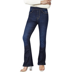 Womens Denim Jeans Comfort Stretch Flared Bell Bottom Fashion Pants For Ladies