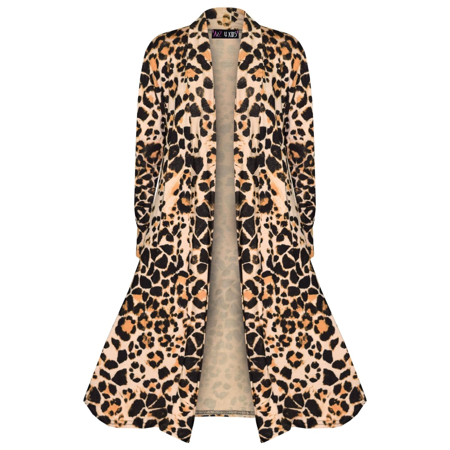 Kids Girls Long Sleeves Maxi Boyfriend Floaty Cardigan Ladies Open Front 5-13 Yr