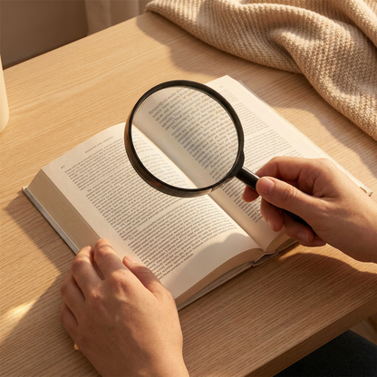 2pc Magnifying Glass Set 2x Handheld Magnifier Reading Hobby Craft Inspection