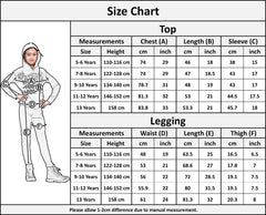 Girls Top Kids Made You Look Print Long Sleeves Hooded Top & Legging Set 5-13 Yr