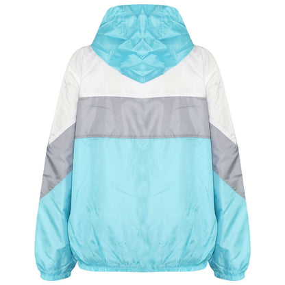 A2Z 4 Kids Windbreaker Aqua Waterproof Raincoat Jackets Contrast Panels Shower Resistant Lightweight Hooded Coat Girls Age 5-13 Years - A2Z 4 Kids