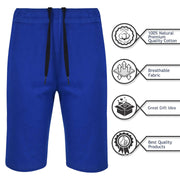 A2Z 4 Kids Boys 100% Cotton Shorts Comfort Stretch Royal Blue Pants Trendy Casual Summer Cool Lightweight Shorts For Boys Age 5 6 7 8 9 10 11 12 13 Years - A2Z 4 Kids