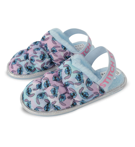 Kids Girls Disney Stitch Slippers Official Licensed Character Indoor Shoes