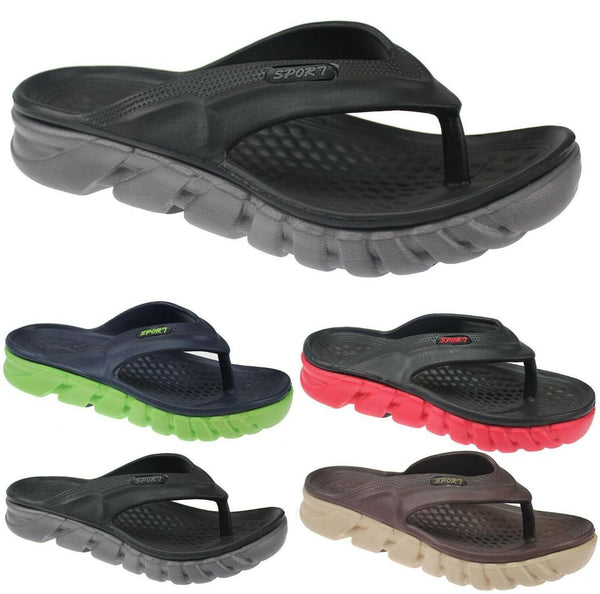 Mens Surfing Flip Flops Toe Post Sandals Thong Strap Summer Beach Sports Sliders