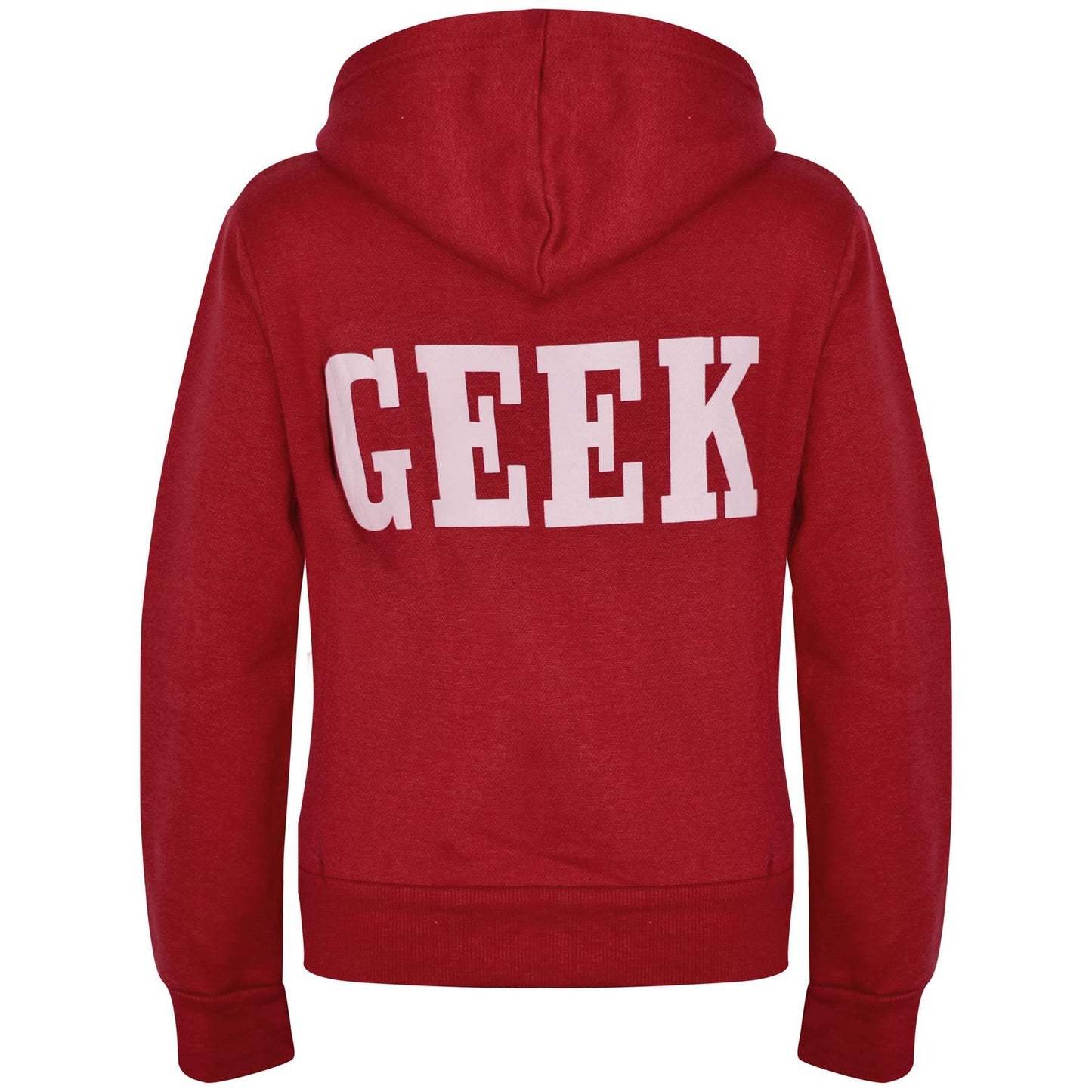 Kids Boys Girls Unisex Jackets Geek Print Fleece Zipper Hooded Hoodie Top Jacket