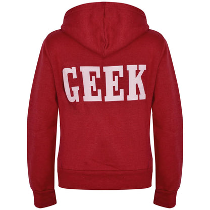 Kids Boys Girls Unisex Jackets Geek Print Fleece Zipper Hooded Hoodie Top Jacket