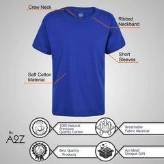Girls Boys Pack of 10 Plain PE School T Shirts Lightweight Summer Soft Feel Top