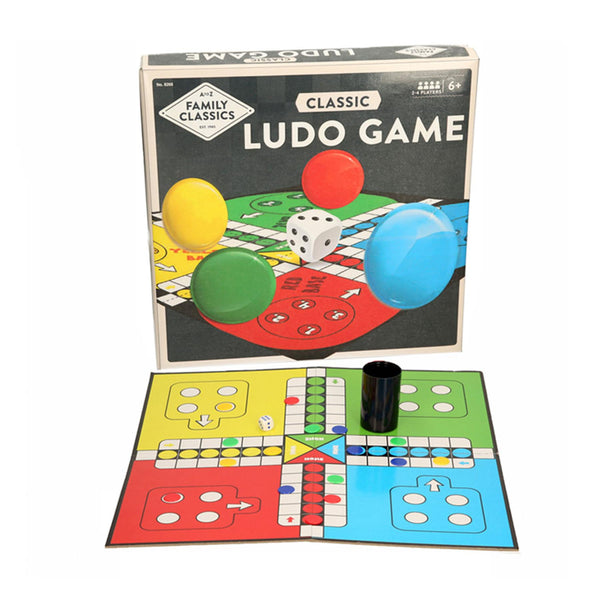 Kids Ludo Board Game 2-4 Players with Dice Cup & Pieces Ages 6+ Family Game Set