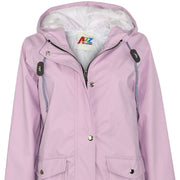 A2Z 4 Kids PU Raincoat Lilac Jackets Windbreaker Waterproof Parka Shower Resistant Hooded Raincoat Girls Age 5-13 Years