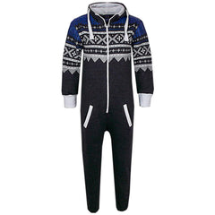 Kids Girls Boys A2Z Onesie One Piece Aztec Snowflake Print All In One Jumpsuits