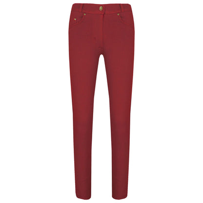 Kids Skinny Jeans Girls Stretchy Jeggings Fit Pants Coloured Trousers 5-13 Years