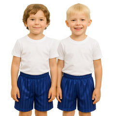 A2Z 4 Kids Shadow Stripe PE Shorts Pack of 2 Football Gym Shorts Age 2-13 Years
