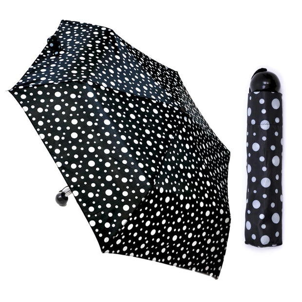 A2Z Supermini Umbrella Ball Handle Monochrome Lightweight Folding Handbag Brolly - A2Z 4 Kids