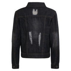 Kids Girls Denim Jackets Ripped Fashion Faded Jeans Jacket New Age 3-13 Years