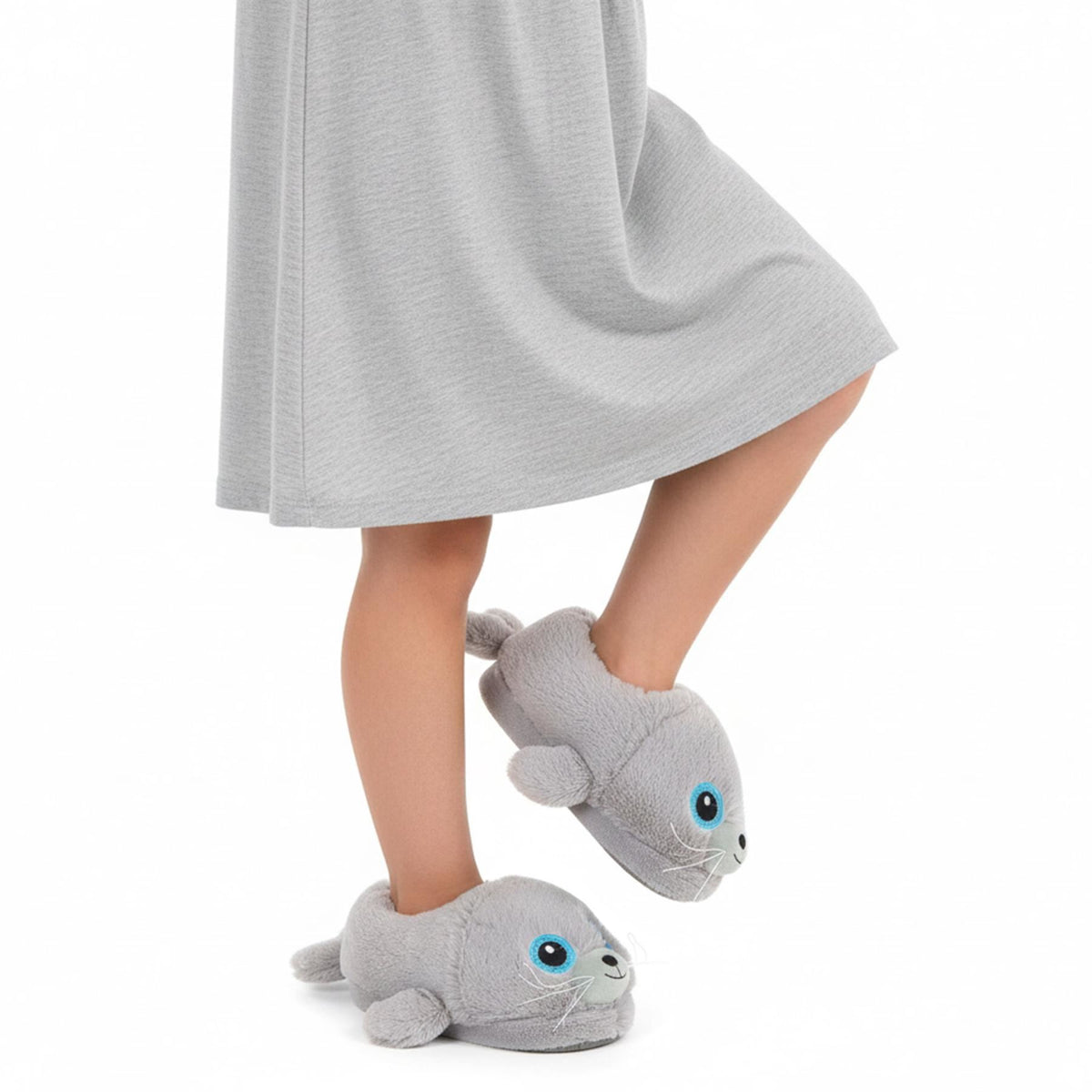 A2Z 4 Kids Boys Girls Cute Animal Slippers Non-Slip Winter Plush Warm Baby Shoes