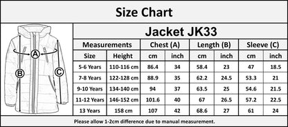 Kids Girls Longline Fashion Padded Casual School Jacket Bubble Coat 5-13 Years