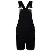 Kids Girls Denim Stretch Dungaree Shorts Jumpsuit Playsuit All In One 7-13 Years