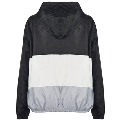 Kids Girls Boys Windbreaker Contrast Panel Jackets Hooded Raincoat Rain Mac 5-13