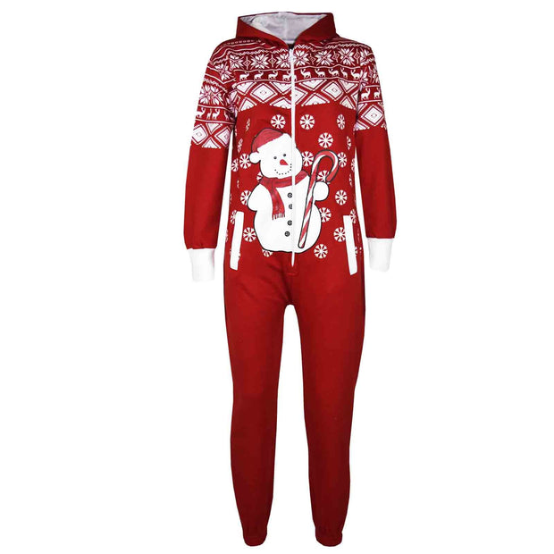 A2Z 4 Kids Girls Boys Novelty Christmas Snowman Print Fleece Onesie All In One Jumpsuit Attire Age 5-13 Years