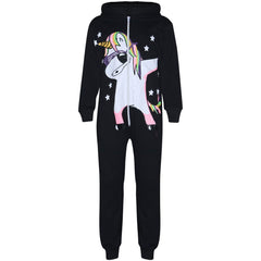 Kids Girls 100% Cotton Dabbing Unicorn A2Z Onesie One Piece All In One Jumpsuits