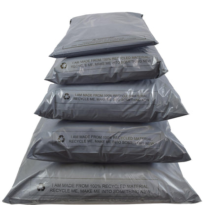 A2Z 50 Mixed Poly Mailing Bags Postage Postal Self Seal Grey Mailer Packing Bags