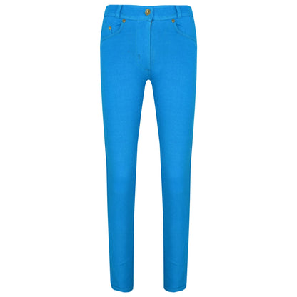 Kids Skinny Jeans Girls Stretchy Jeggings Fit Pants Coloured Trousers 5-13 Years