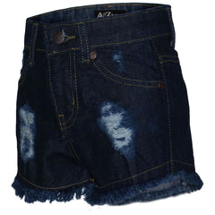 A2Z 4 Kids Girls Shorts Skinny Ripped Jeans Denim Stretch Short Casual�Half�Pant