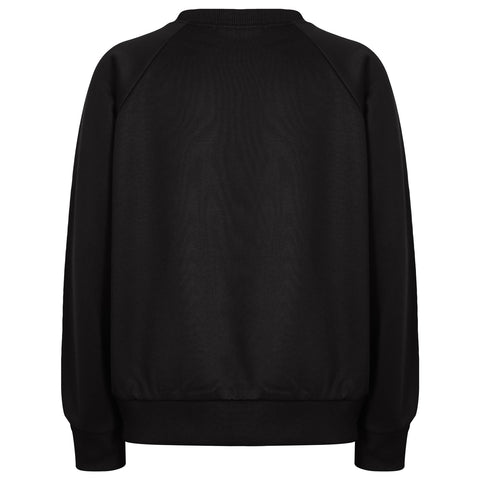 A2Z 4 Kids Girls Boys Unisex Plain Black Color Raglan Sleeves Fleece Tracksuit Jumper Sweatshirts & Bottom Jogging Suit Joggers Age 5 6 7 8 9 10 11 12 13 Years