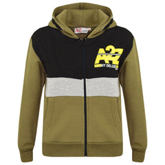 Kids Boys Girls Contrast Panel Tracksuit A2Z NY Deluxe Print Hoodie With Joggers